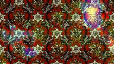 Nazik, sevimli çiçek arkaplanı. Çiçekli karalama şeklinde Raster çiçek deseni. Kahverengi renkte çiçekler.