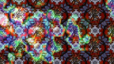 Çiçeksel elementlerle süslenmiş zarif raster dokusu. Kahverengi ve nötr renkler ve parlak çiçekler üzerine soyut çizim deseni. Küçük çiçekte şirin bir çiçek deseni var..