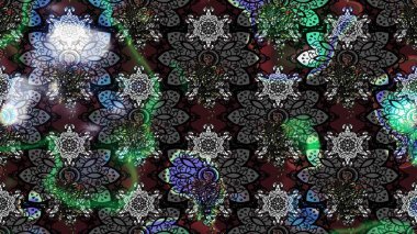 Raster düz çiçek çizim deseni. Hediye ambalaj kağıdı, tebrik kartları, posterler ve pankart tasarımı. Gri ve siyah renkte çiçekler.