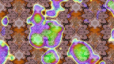 Nazik, sevimli çiçek arkaplanı. Çiçekli karalama şeklinde Raster çiçek deseni. Tarafsız ve kahverengi renkte çiçekler.