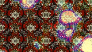 Sketch Colour Spring Theme eskiz kalıbı. Düz Çiçek Elementleri Tasarımı. Sevimli çiçek raster deseni. Kahverengi ve gri renkte çiçekler.