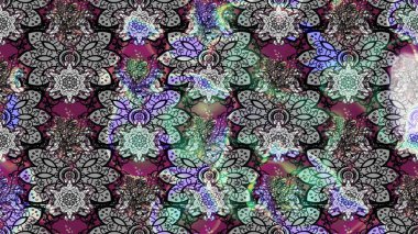 Çiçekli çiçek deseni, suluboya. Raster deseni. Küçük çiçekte güzel bir çiçek deseni..