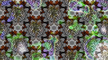 Raster illüstrasyonu. Gri ve nötr renkte çiçekler. Tropikal çizim çiçek deseni.