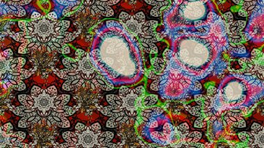 Paketleme, tekstil, duvar kâğıdı için çiçek eskizi. Yumuşak pamuk tasarımı. Raster 'ın taze dokusu. Klasik çiçek desenli. Yumuşak kiremit.