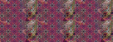 Raster - stok. Mor ve kahverengi çiçekli eskiz deseni, suluboya çiçek deseni, sevimli çiçek, duvar kağıdı, kart veya kumaş için fayanslı.