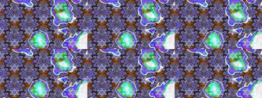 Raster illüstrasyonu. Çiçek ve yapraklı karalama şeklinde Raster çiçek deseni. Yumuşak, bahar çiçekleri menekşe ve nötr renklerde.