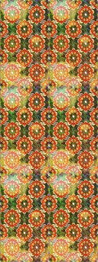 Raster altın pürüzsüz desen. Kahverengi ve turuncu renklerde altın desenli altın elementler. Düz elle çizilmiş klasik koleksiyon. Arkaplan, kumaş, altın duvar kağıdı.