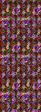 Yumuşak pamuk tasarımı. Yumuşak fayans. Klasik çiçek desenli. Raster 'ın taze dokusu. Paketleme, tekstil, duvar kağıdı için çiçek arkaplanı.