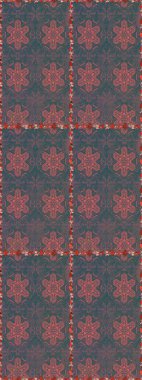 Mavi ve pembe çiçekli kusursuz desen, suluboya çiçek deseni, sevimli çiçek, duvar kağıdı, kart ya da kumaş için fayanslı. Raster - stok.