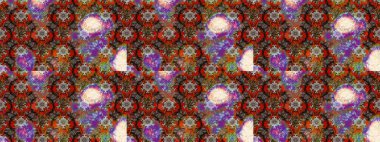 Millefleur 'lar. Tekstil, kumaş, kapaklar, duvar kağıtları, baskı, naylon, koleksiyon defteri, örgü, dekupaj için güzel bir eskiz. Küçük kahverengi ve gri renkte güzel bir besin torbası deseni, çiçekler..