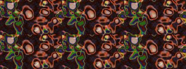 Küçük çiçekteki sevimli çiçek deseni. Kahverengi ve gri renkte çiçekler.