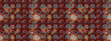 Düz Çiçek Elementleri Tasarımı. Çiçeksel fantezi tasarımı ve parlak bir arka plan çizimi. Renkli Bahar Teması çizim şablonu.