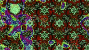 Tekstil veya kitap kapakları, imalat, duvar kağıtları, baskı, hediye paketi ve yapıştırma kitabı için çiçek eskizi geçmişi. Küçük çaplı çiçeklerdeki basit şirin desenler. Raster illüstrasyonu.