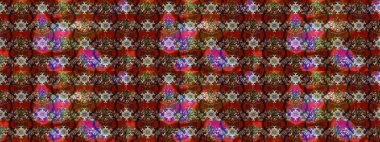 Yumuşak, bahar çiçekli arka plan. Çiçekli karalama şeklinde Raster çiçek deseni. Kahverengi ve kırmızı renkte çiçekler.