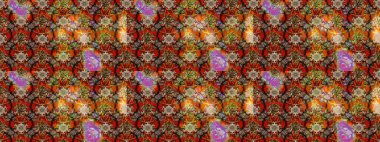 Tekstil ve kapak tasarımı için mükemmel. Kahverengi ve bej renkli çiçekler. Renkli kahverengi ve bej çizim desenli. Elle çizilmiş sonbahar çiçeği deseni. Doodle tarzı.