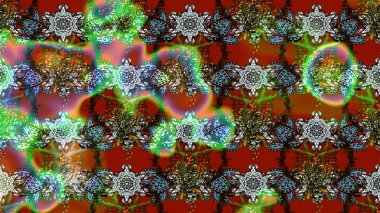 Kumaş, duvar kağıdı ve kağıt üzerine baskı yapmak için gelişen arka plan. Moda arka planında parlak buketler. Raster illüstrasyonu. Eski usul küçük çiçekli şirin bir eskiz deseni..