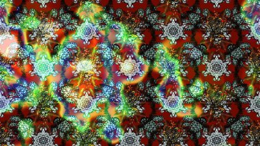 Çizgi çizimi kalıbı. Raster Moda kumaş deseni. Şirin çiçekler..