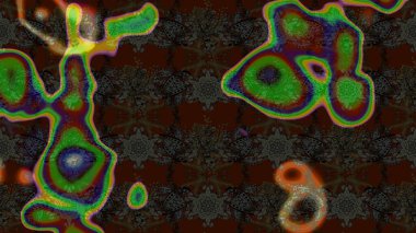 Çiçekli çiçek deseni, suluboya. Düz Çiçek Elementleri Tasarım Raster illüstrasyonu. Kahverengi ve gri renkli çiçekler. Renkli Bahar Teması çizim şablonu.