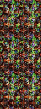 Raster düz çiçek çizim deseni. Kahverengi ve siyah renkli çiçekler. Tasarım hediye paketi, tebrik kartları, posterler ve afiş tasarımı.