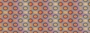 Gri ve nötr renklerde. Raster illüstrasyonu. Çiçek buketleriyle klasik tarzda eskiz deseni.