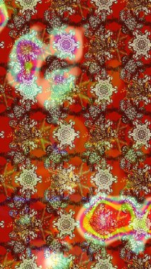 Hediye ambalaj kağıdı, tebrik kartları, posterler ve pankart tasarımı. Raster düz çiçek çizim deseni. Renkli çiçekler.