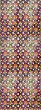 Güzel kumaş deseni. Küçük bir çiçekte eskiz deseni. Raster illüstrasyonu. Güzel çiçek arkaplanı..