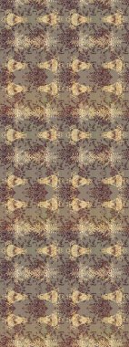 Raster illüstrasyonundaki çiçek desenli çizim. Çiçekler bej, kahverengi ve nötr renklerde. Renkli Bahar Teması eskiz kalıbı. Düz Çiçek Elementleri Tasarımı.