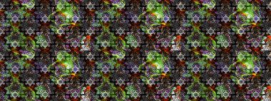 Raster illüstrasyonu. Gri ve siyah renkte zarif çiçekli suluboya. Renkli Bahar Teması eskiz kalıbı. Düz Çiçek Elementleri Tasarımı.