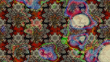 Raster güzel kumaş deseni çiziyor. Renkli Bahar Teması eskiz kalıbı. Çiçek deseni. Düz Çiçek Elementleri Tasarımı.