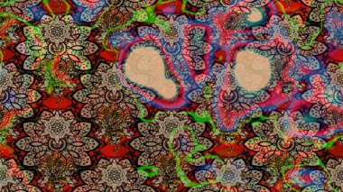 Renkli Bahar Teması eskiz kalıbı. Bej ve kahverengi renkli çiçekler. Çiçek desenli eskiz, yaz çiçekleri. Düz Çiçek Elementleri Tasarımı.