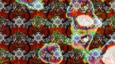 Raster Çiçek İllüstrasyonu 'nun şirin tekstili. Kahverengi ve gri renkte etnik çiçeklerle süslenmiş zarif bir eskiz..