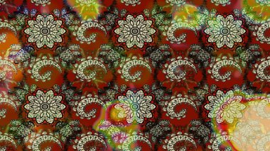 Küçük çiçekte güzel bir çiçek deseni var. Çiçekli çiçek deseni, suluboya. Raster deseni.