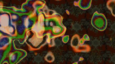 Raster illüstrasyonundaki çiçek desenli çizim. Suluboya tarzında kahverengi ve gri renkte çiçekler.