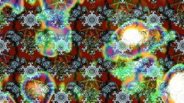 Çiçek desenli eskiz. Gömlek baskısı için çiçek boyası. Yeşil ve mavi renkte çiçekler.