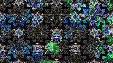 El çizimi Raster çizimi. Çizim çiçek deseni duvar kağıdı, web sitesi arka planı, ambalaj kağıdı, davetiye, broşür, afiş veya web sitesi için kullanılabilir. Karalama elementleri.