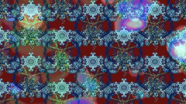 Çiçek desenli çizim. Güzel kumaş deseni. Renkli Bahar Teması eskiz kalıbı. Asya tekstil tarzında. Düz Çiçek Elementleri Tasarımı. Raster illüstrasyonu.