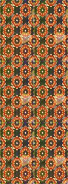 Lüks, kraliyet ve Viktorya dönemi konsepti. Kahverengi renklerde altın element. Süslü raster dekorasyonu. Eskimiş barok çiçekli, kahverengi yerine altın desenli..