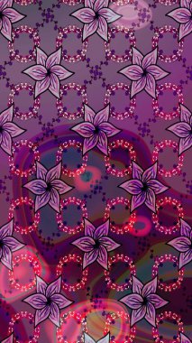 Sketch Floral Pattern in Raster illustration. Fancy fabric pattern. Colour Spring Theme sketch pattern Background. Flat Flower Elements Design.