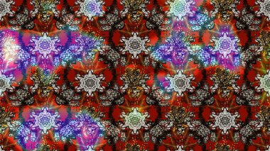 Küçük çiçekte hoş bir çiçek deseni var. Parlak çiçekli kahverengi ve gri renkler üzerine soyut çizim deseni. Çiçek elementli zarif raster dokusu..