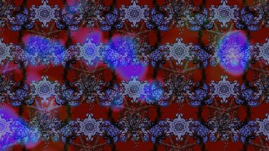 Parlak renkli çiçekleri olan ve kırmızı ve mor renkli yaprakları olan harika bir çiçek deseni. Modern çiçek arkaplanı. Moda baskıları için zarif bir şablon. Halk stili.