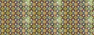 Küçük renkli çiçekler. Çiçekli yaz çiçekleri. Robot resim. Moda baskıları için zarif bir şablon. Küçük çiçekte güzel bir desen. Motley illüstrasyonu.