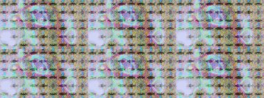 Tekstil için suluboya eskiz deseni. El çizimi çiçek çizimi deseni (fayans). Şirin çiçekler, desenli, nötr ve gri renklerle renkli çizim deseni.