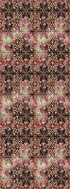 Lüks, kraliyet ve Viktorya dönemi konsepti. Kahverengi ve bej üzerine altın rengi klasik barok çiçeksiz desenler. Kahverengi ve bej renklerde altın element. Süslü raster dekorasyonu.