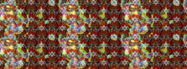 El yapımı çiçek ve bitki koleksiyonu. Eskiz tarzı kahverengi ve kırmızı renkler. Raster illüstrasyonu. Şirin karalamalı çiçek desenli çizim. Raster illüstrasyonu.