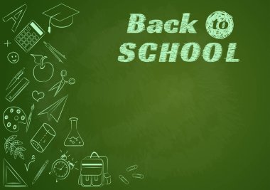 Karalamalı okul posteri