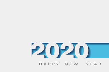 2020 mutlu yeni yıl, sıçan yılı, tasarım 3d, illüstrasyon, Katmanlı gerçekçi, afiş için, afiş el ilanları