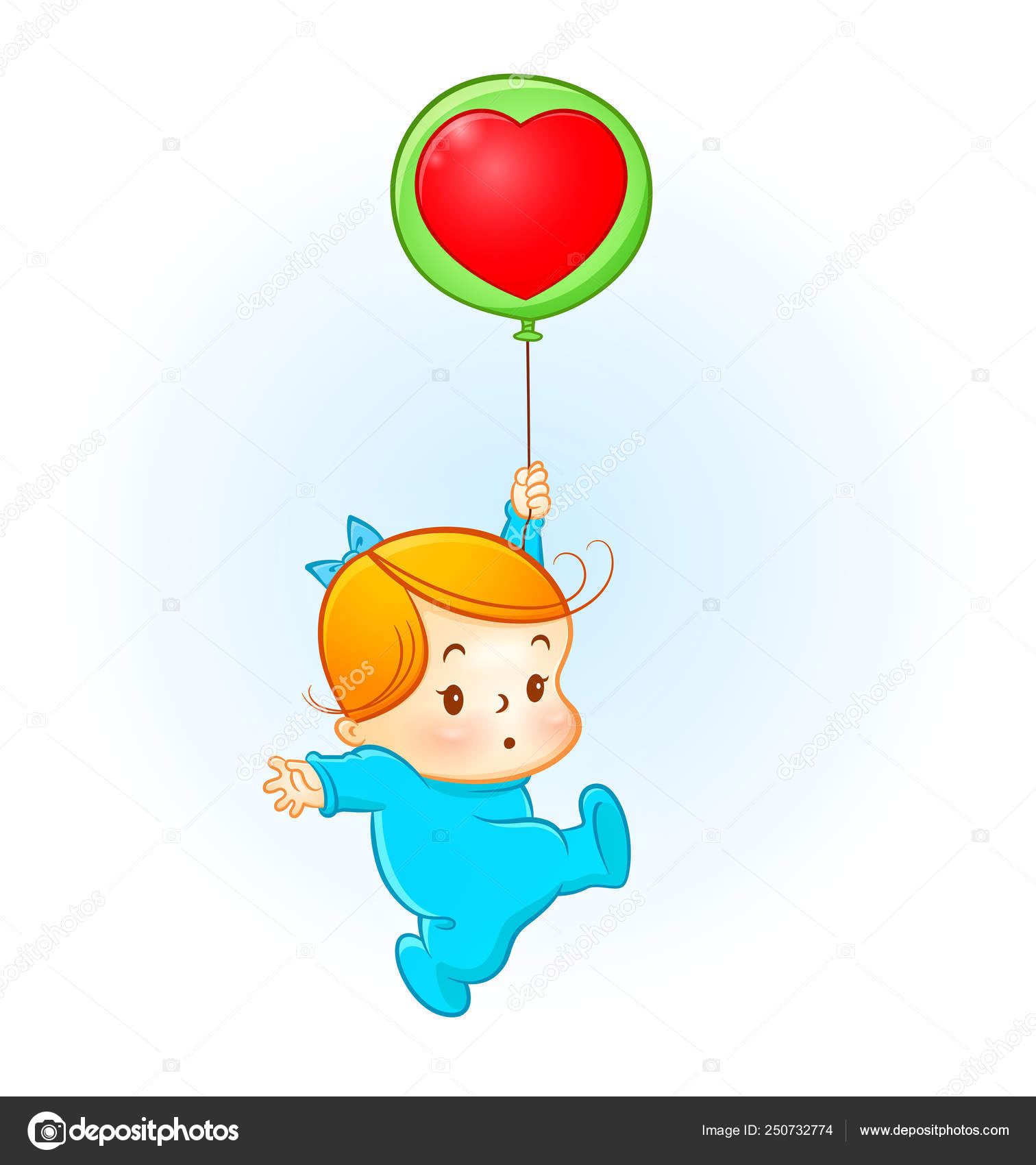 Cute Baby Girl Landing Balloon Girl Cartoon Vector Illustration Vector Image By C Rihannee Vector Stock Cute Baby Girl Landing Balloon Girl Cartoon Vector Illustration Vector Image By C Rihannee Vector Stock