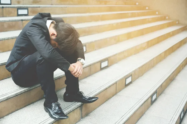 Стресс Люди Офисе Испытывают Стресс Могут Принять Решение Безработные Депрессия — стоковое фото