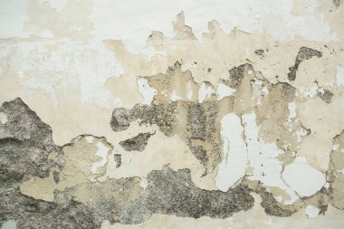 Eski duvar dokusu renk aşınması çimentoyu çatlatmış, eski boya dokusu çatlamış ve sonbahar yıkımı için beton vintage duvarı çatlatmış. Soyut arkaplan. Metin için boş boşluk.