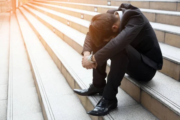 Krisis Orang Pengangguran Despair Dan Stres Kompresi Orang Kantor Merasa — Stok Foto